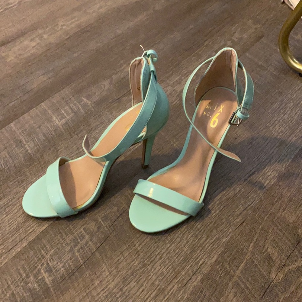Teal Sandal Heels
